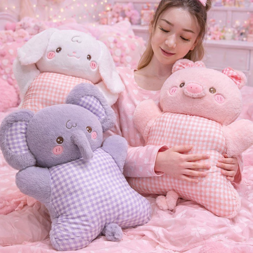 Cozy Pastel Animal Cuddle Cushions - Image 3