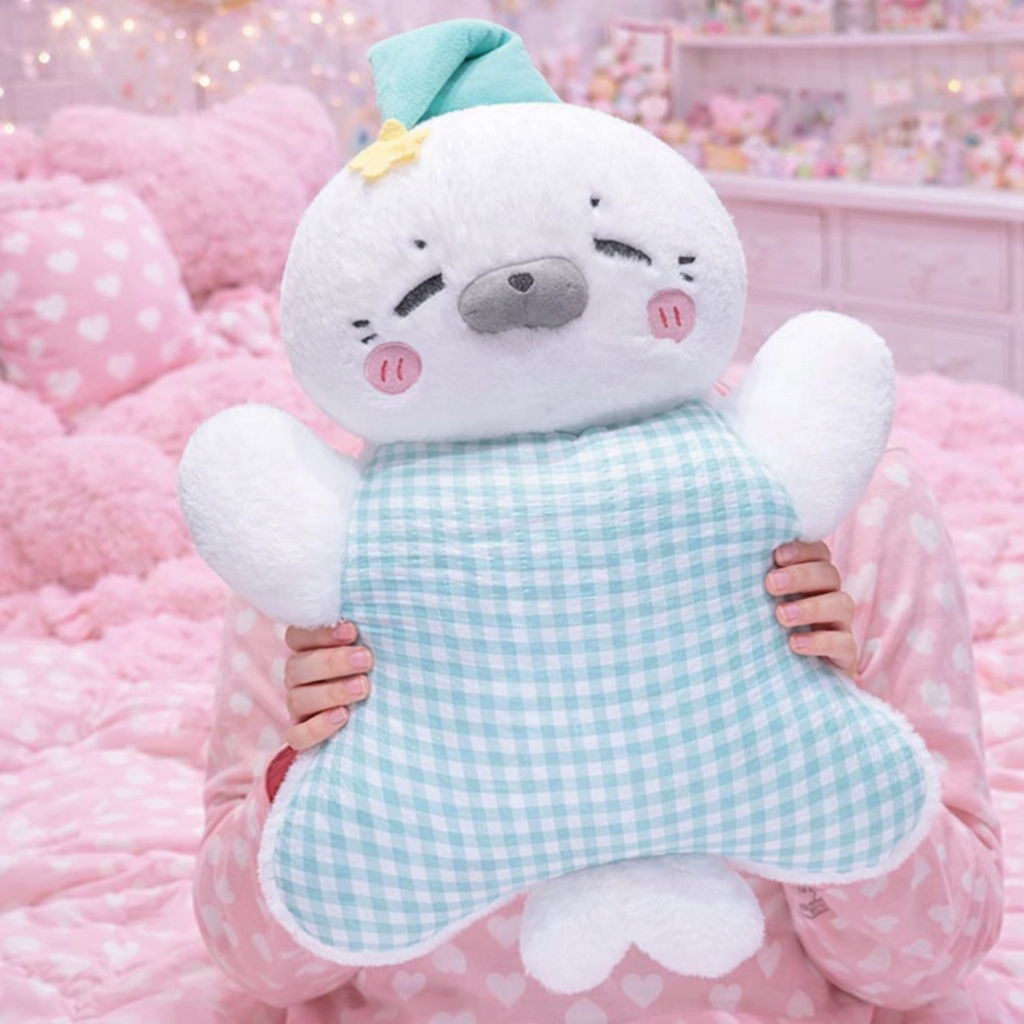 Cozy Pastel Animal Cuddle Cushions - Image 8