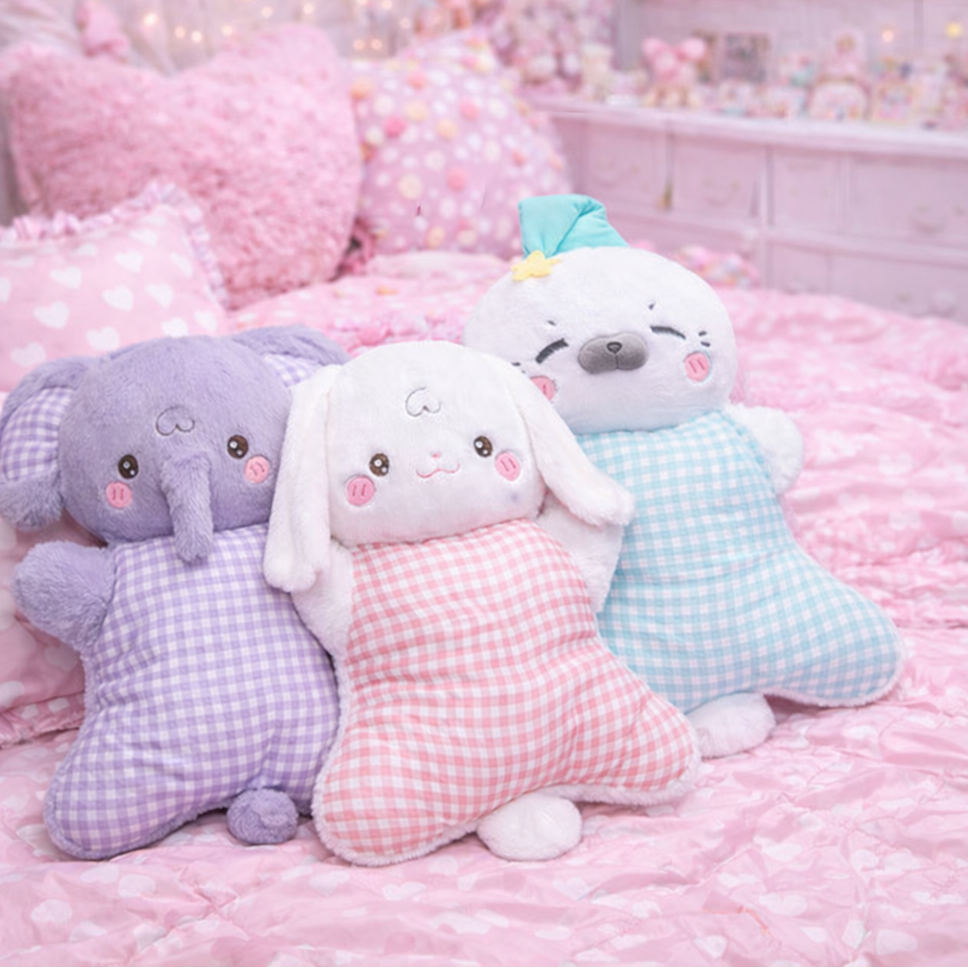 Cozy Pastel Animal Cuddle Cushions - Image 15