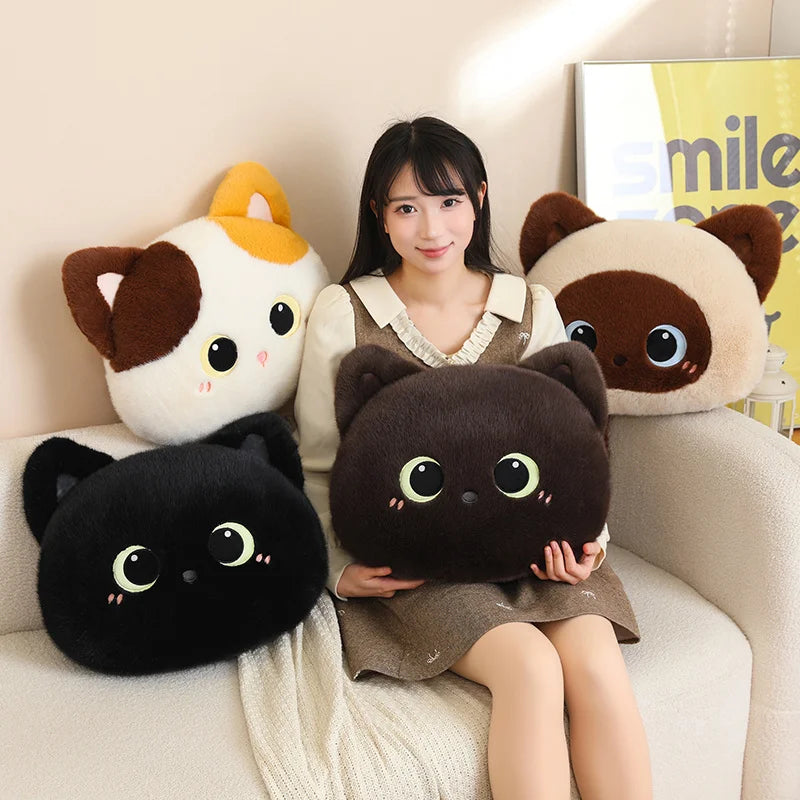 Kawaii Fluffy Cat Plush Pillows - Image 2