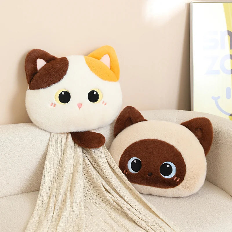 Kawaii Fluffy Cat Plush Pillows - Image 6