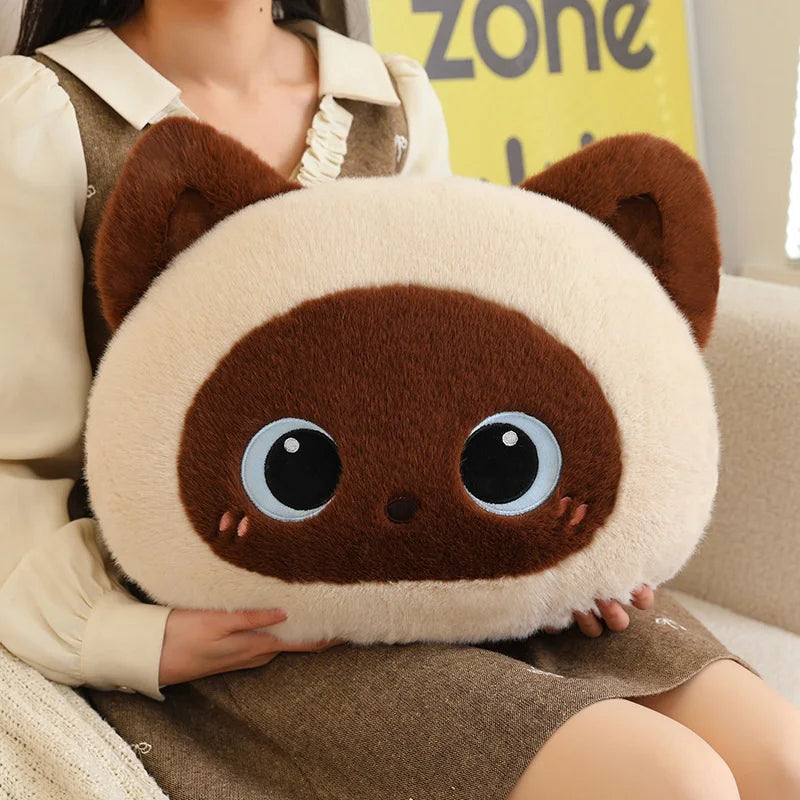Kawaii Fluffy Cat Plush Pillows - Image 13
