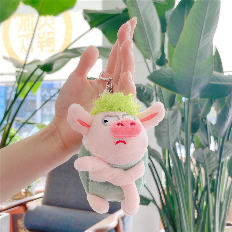Angry Pig Plush Pendant Keychain - Image 4