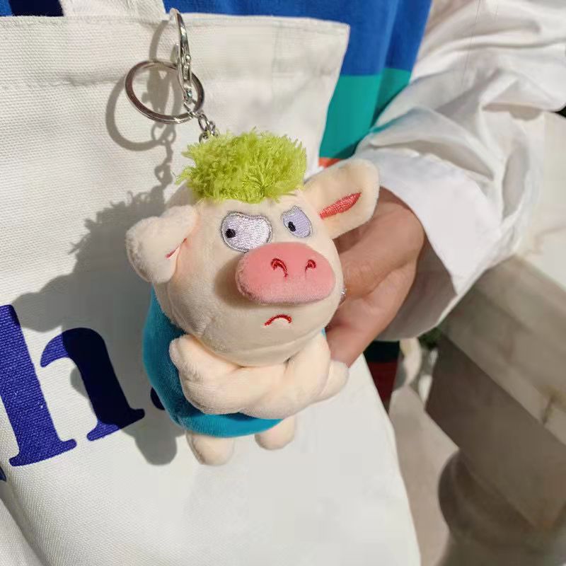 Angry Pig Plush Pendant Keychain - Image 5
