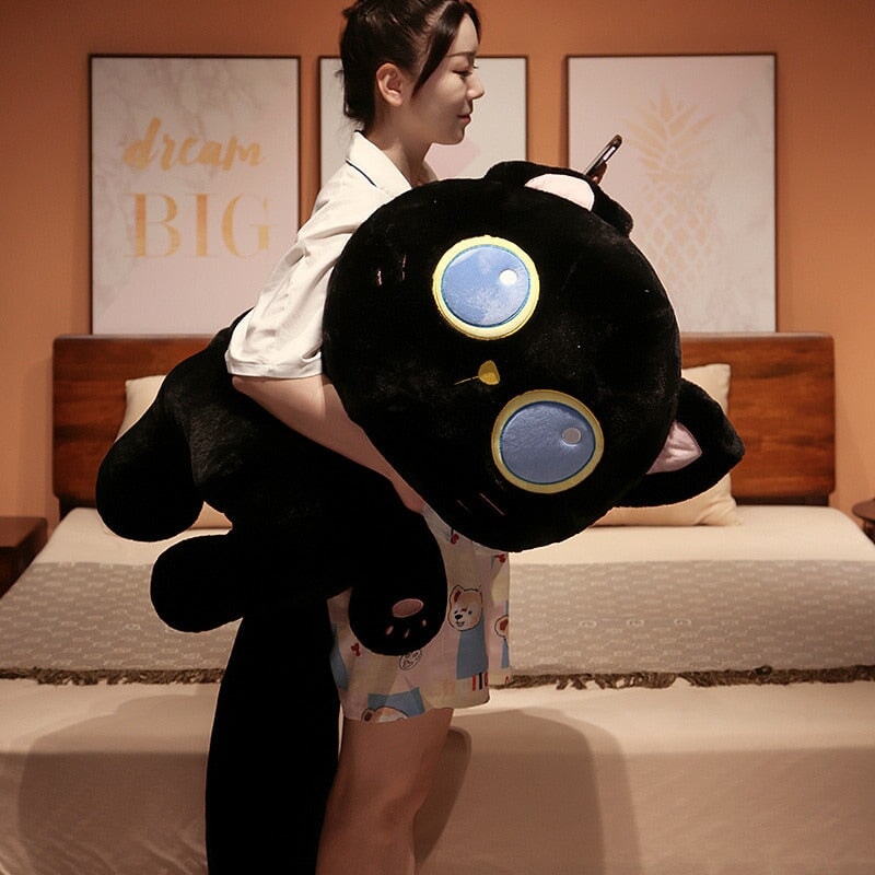 Arrayah the Blue Eye Black Cat Plushie - Image 2