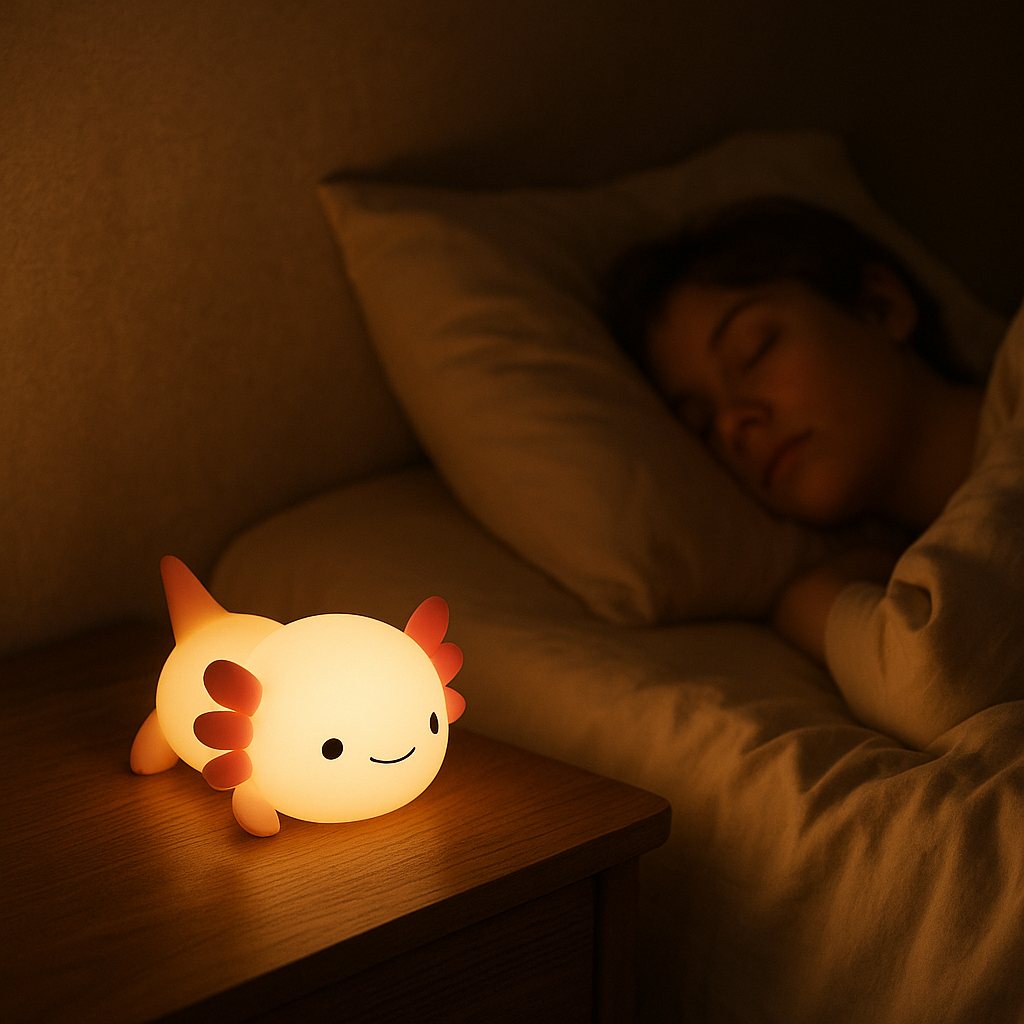 Axolotl Night Light Kawaii Axolotl Light With Soft Glow - Image 9
