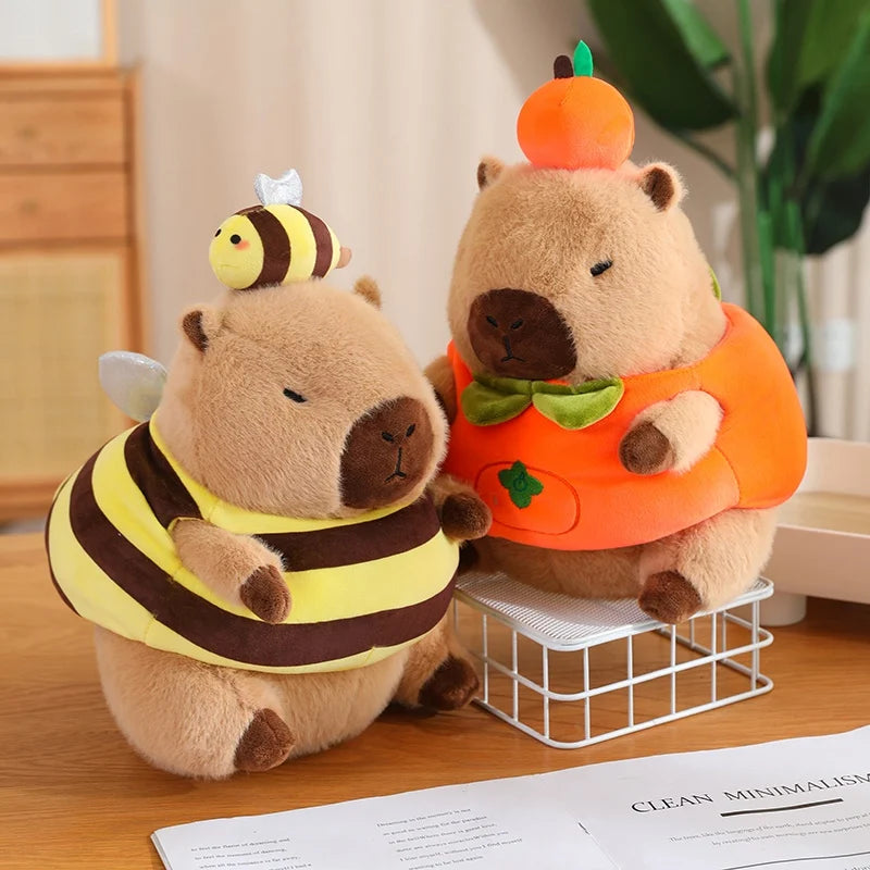 Baby Capybara Animal Dress-up Plushie Collection - Image 29