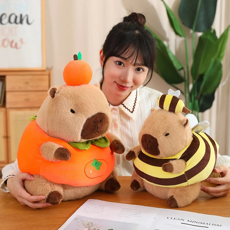 Baby Capybara Animal Dress-up Plushie Collection - Image 25