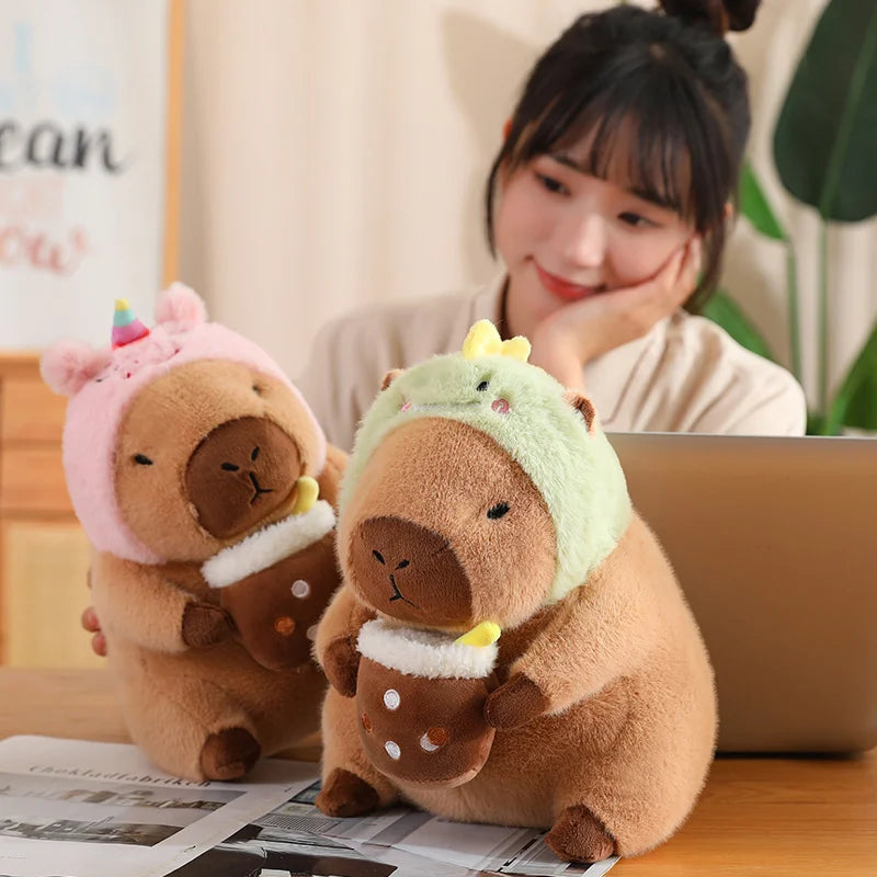 Baby Capybara Animal Dress-up Plushie Collection - Image 38