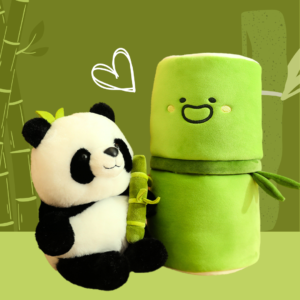 Bamboo Panda Plush Set