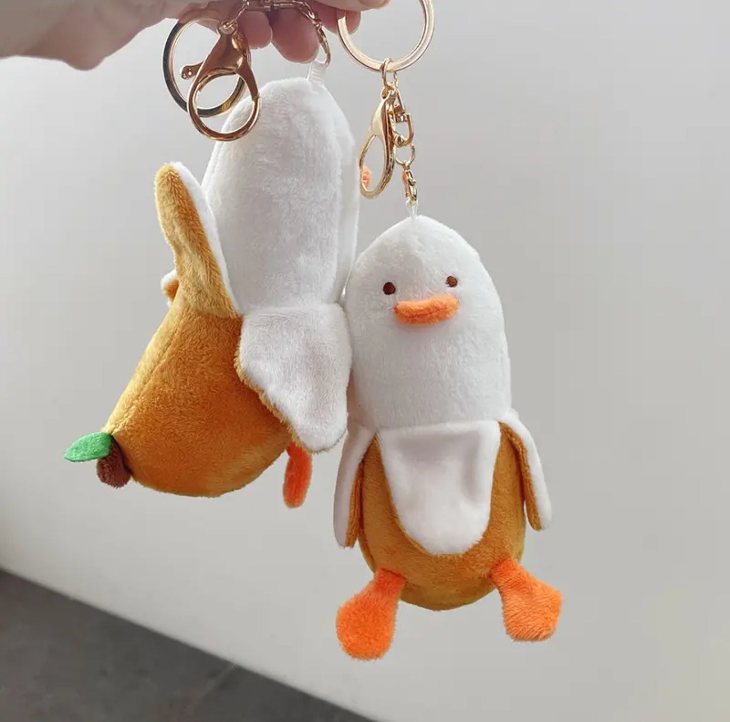 Banana Duck Pendant Keychain