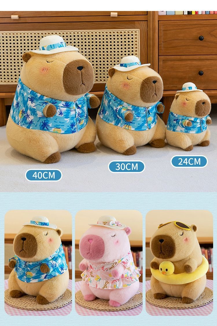 Beach Capybara Plush Beach Theme Plush Toys - Image 10