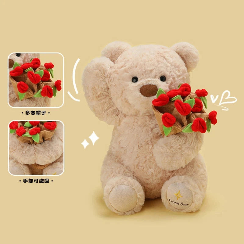 Bloomie & Maple the Rose Bear Plushies - Image 2