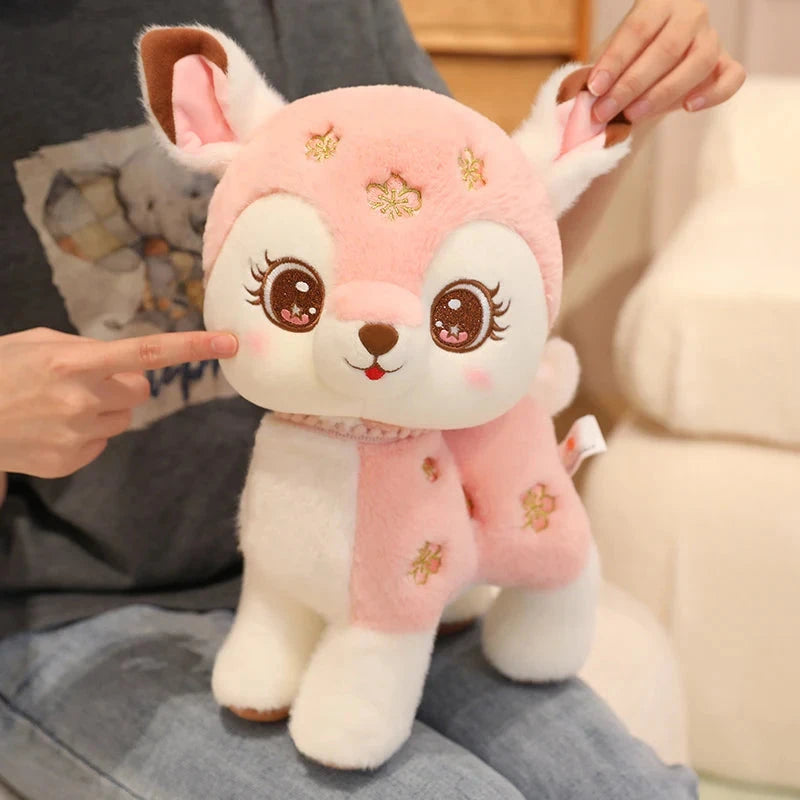 Blossom & Maple Kawaii Pink Brown Deer Plushies - Image 10