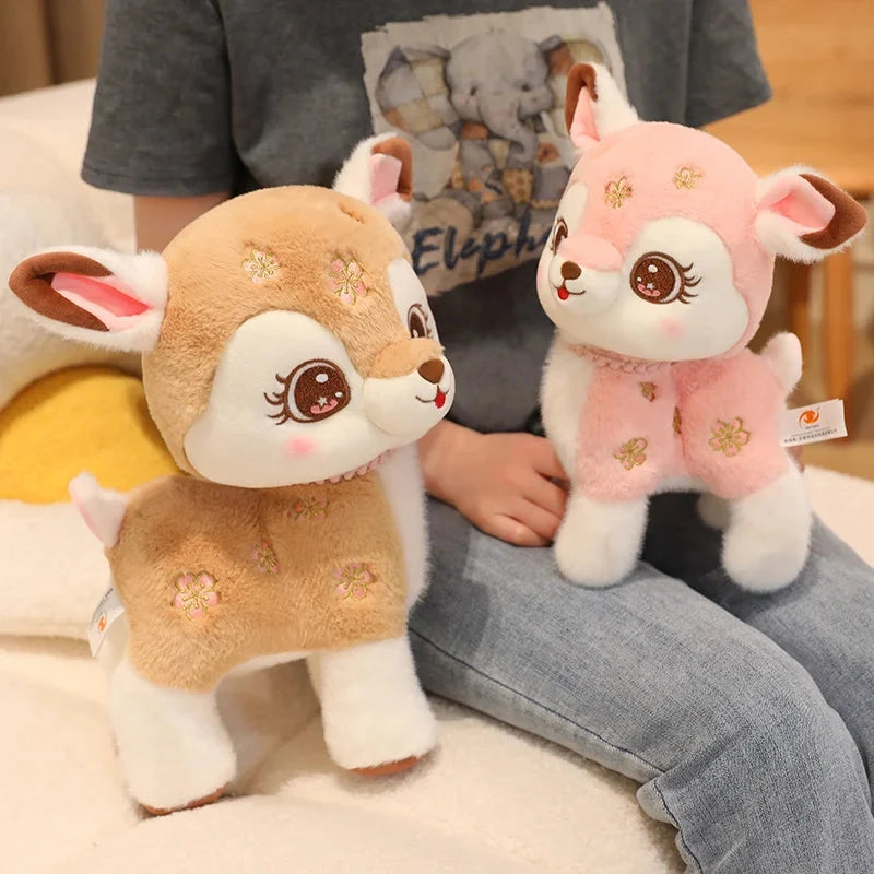 Blossom & Maple Kawaii Pink Brown Deer Plushies - Image 11