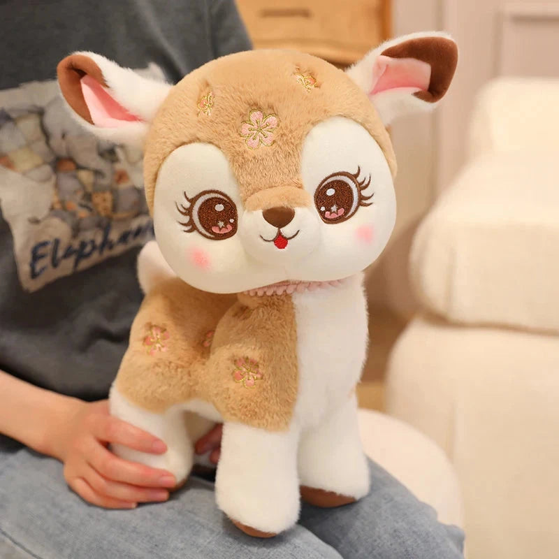 Blossom & Maple Kawaii Pink Brown Deer Plushies - Image 9