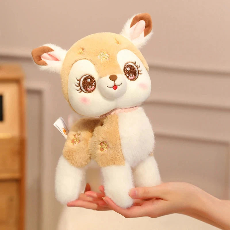 Blossom & Maple Kawaii Pink Brown Deer Plushies - Image 8