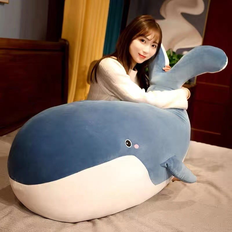 Blue Giant Kawaii Whale Plushie - Image 9