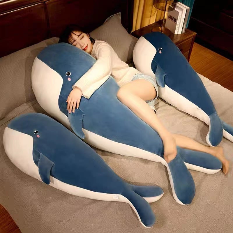 Blue Giant Kawaii Whale Plushie - Image 7
