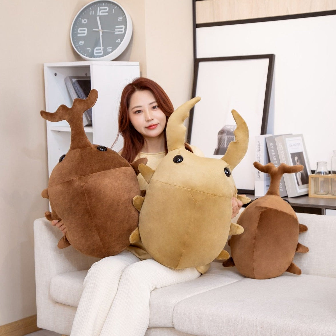 Brown Kawaii Dung Beetles Plushies - Image 5