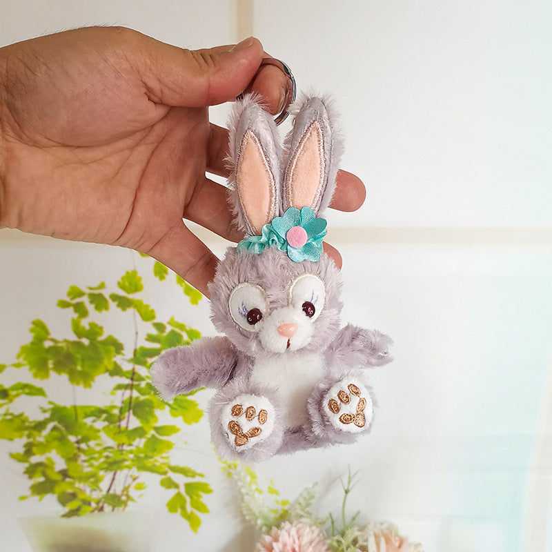 Bunny Plush Pendant Keychain - Image 3