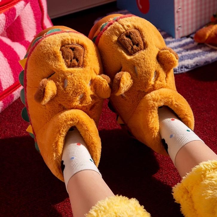 Capybara Hamburger Slippers - Image 4