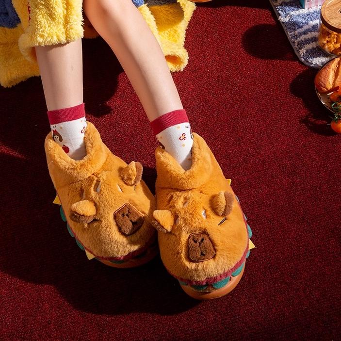 Capybara Hamburger Slippers - Image 5