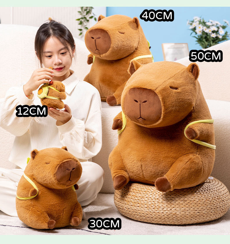 Capybara Plush With Avocado Backpack - Image 6