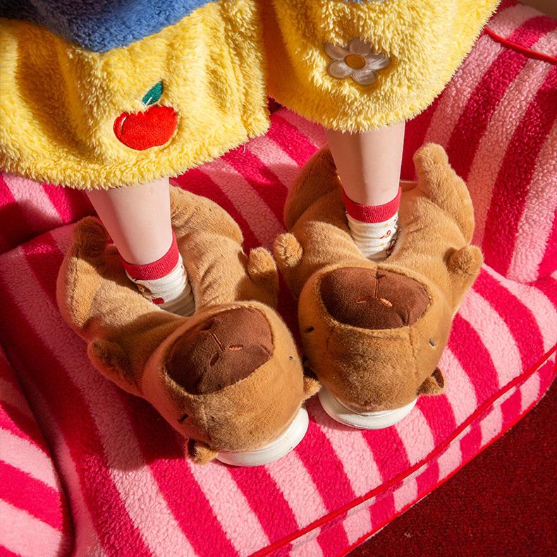 Capybara Slippers Plush Animal Slippers Cozy and Cute - Image 3