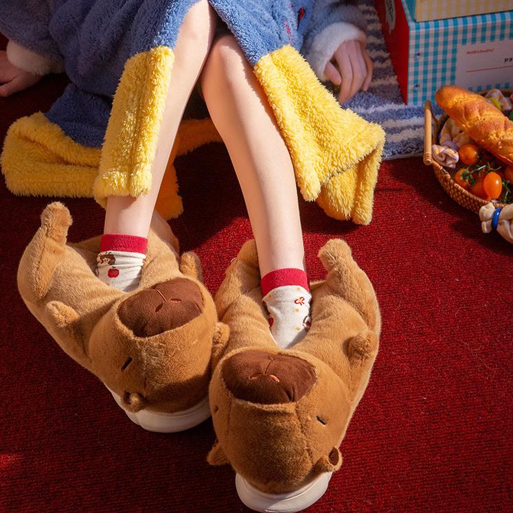 Capybara Slippers Plush Animal Slippers Cozy and Cute - Image 2