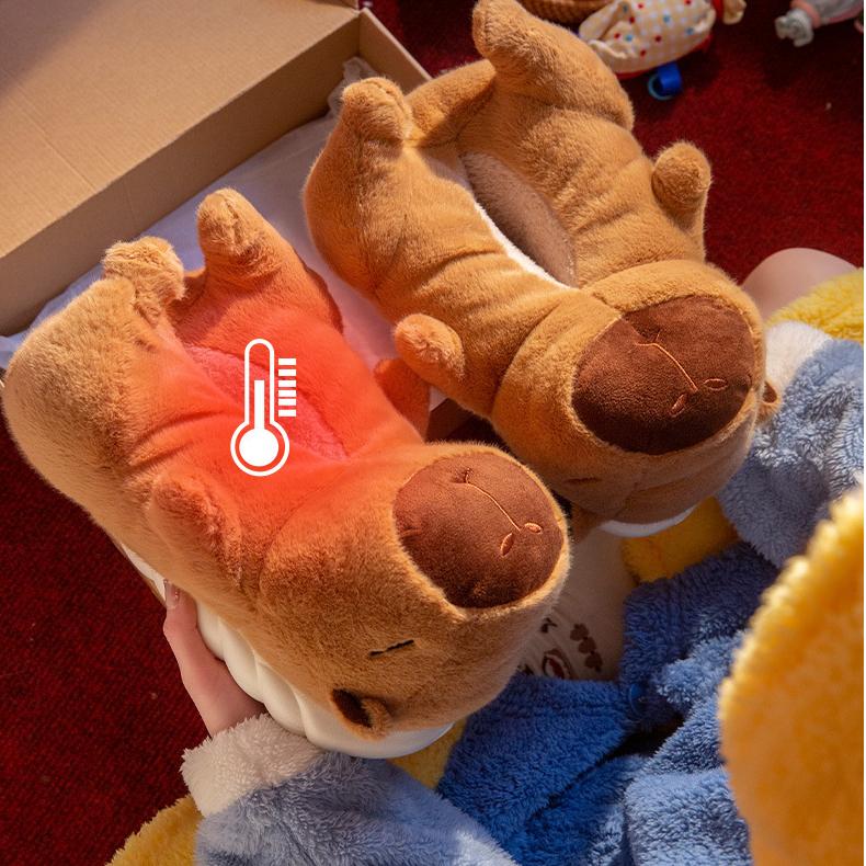 Capybara Slippers Plush Animal Slippers Cozy and Cute - Image 6