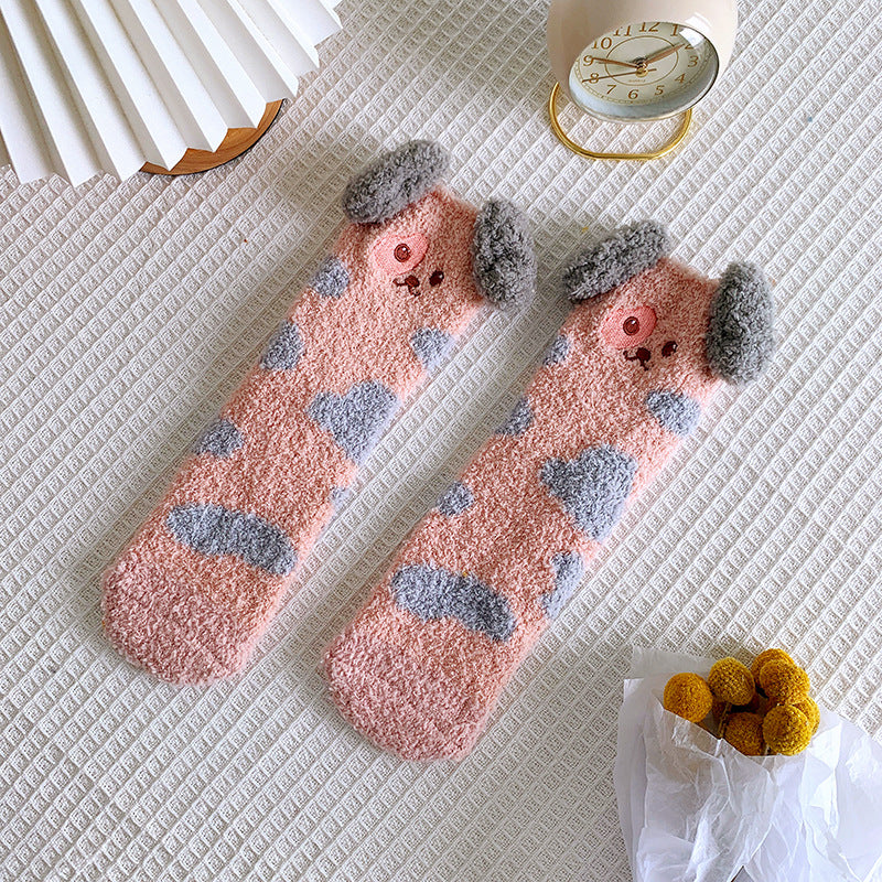 Cartoon Dog Fuzzy Socks - Image 7