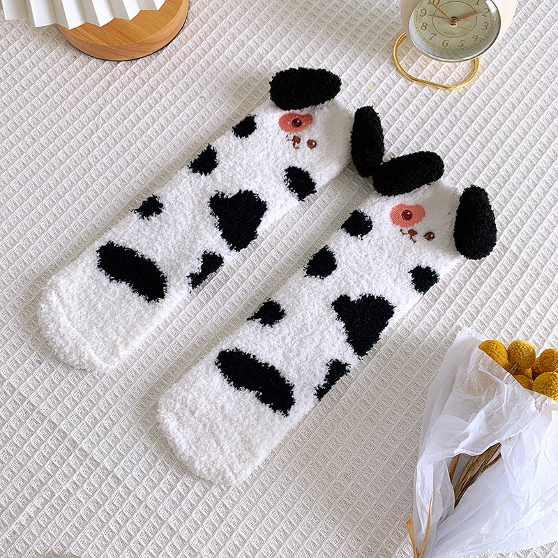Cartoon Dog Fuzzy Socks - Image 8
