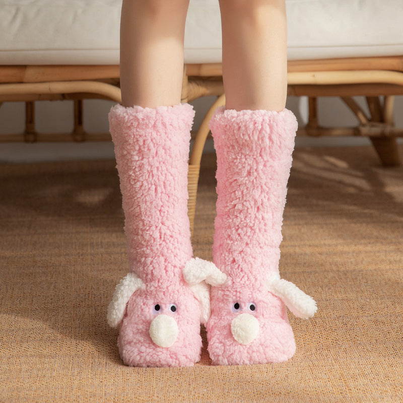 Cartoon Dog Socks: Fluffy, Cute, and Warm - Image 3