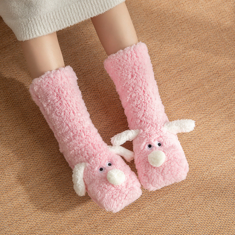 Cartoon Dog Socks: Fluffy, Cute, and Warm - Image 9