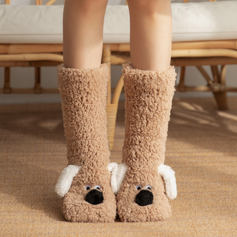 Cartoon Dog Socks: Fluffy, Cute, and Warm - Image 8