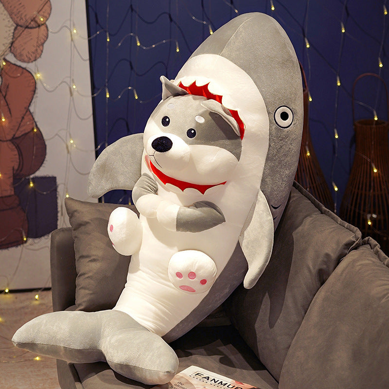 Cat And Dog In The Shark Stuffed Animal - Image 3