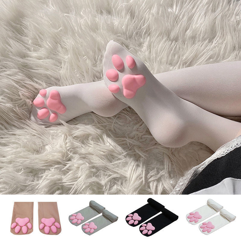 Cat Paw Socks Thigh High - Image 2
