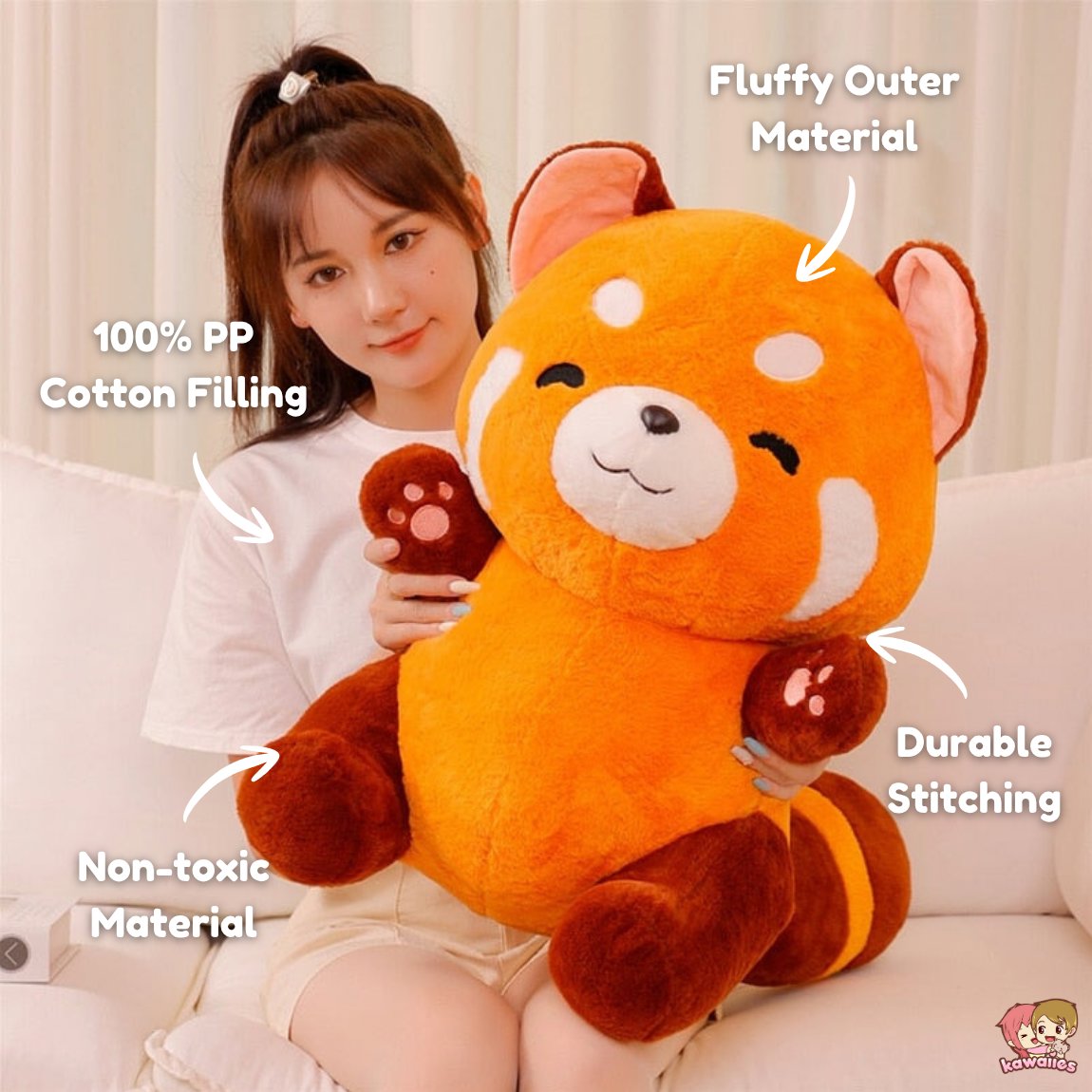 Chai the Kawaii Red Panda Plushie - Image 3