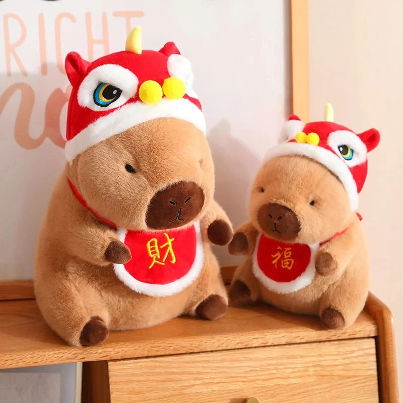 Christmas New Year Baby Capybara Plushies - Image 5