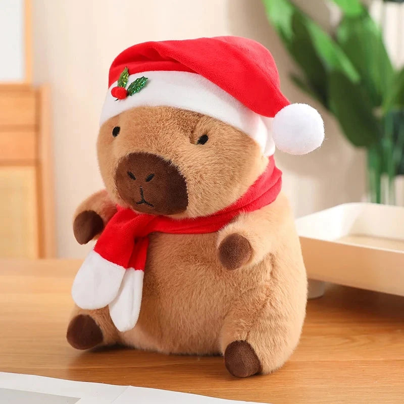 Christmas New Year Baby Capybara Plushies - Image 3
