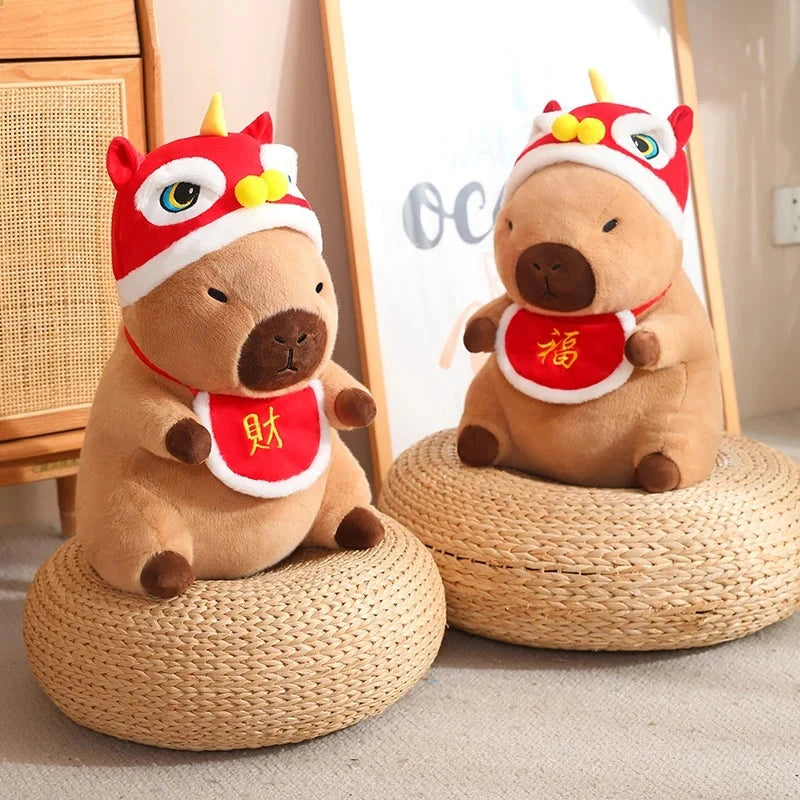 Christmas New Year Baby Capybara Plushies - Image 14