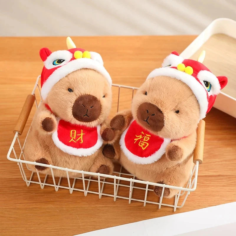 Christmas New Year Baby Capybara Plushies - Image 12