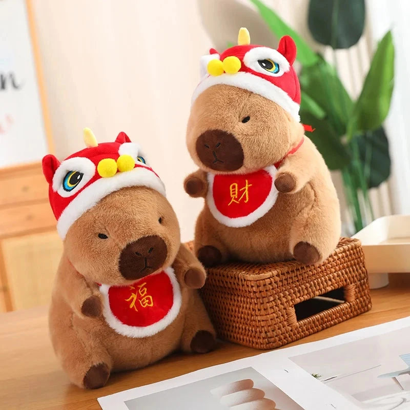 Christmas New Year Baby Capybara Plushies - Image 10