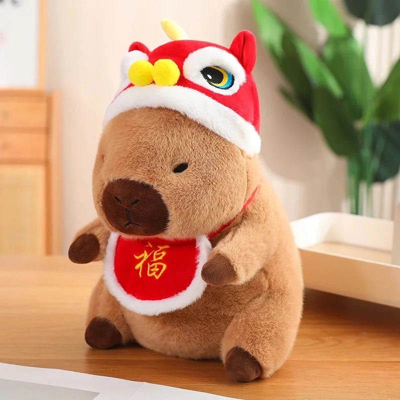 Christmas New Year Baby Capybara Plushies - Image 7