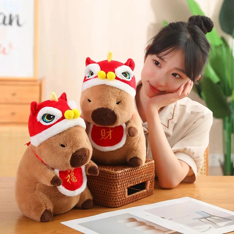 Christmas New Year Baby Capybara Plushies - Image 16