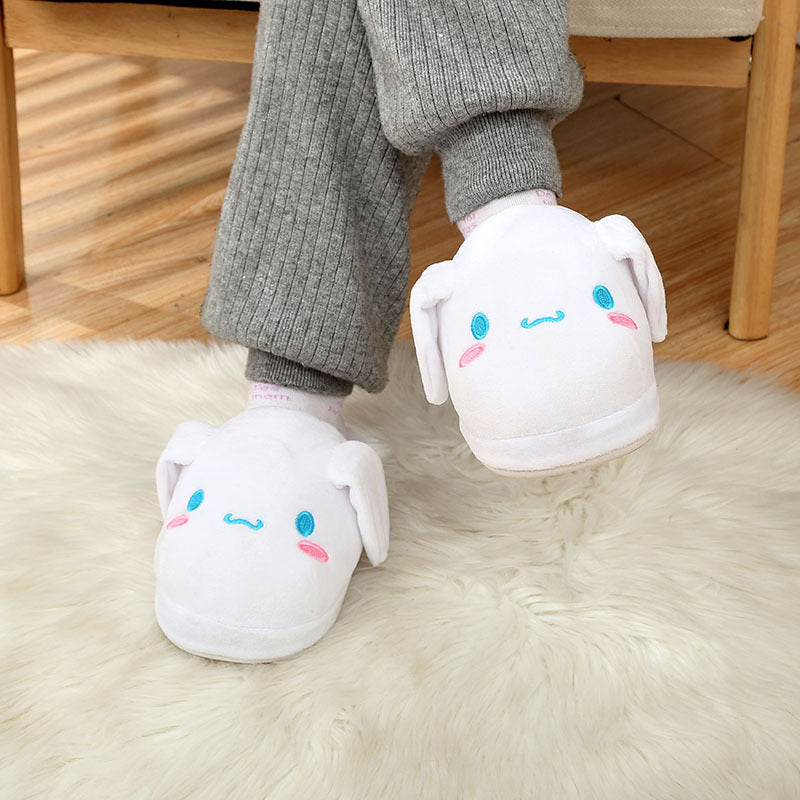 Cinnamoroll Plush Slippers with Moving Ears - Image 5