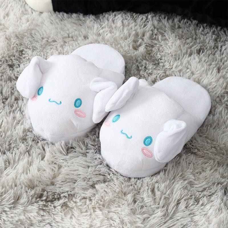 Cinnamoroll Plush Slippers with Moving Ears - Image 2