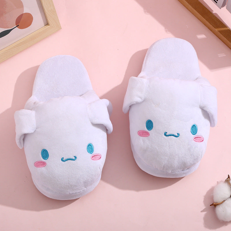 Cinnamoroll Plush Slippers with Moving Ears - Image 3
