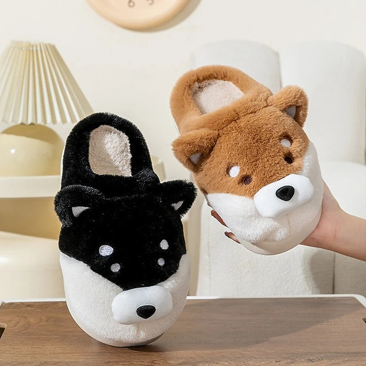 Corgi Plush Slippers - Image 3